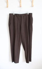 Stafford Brown Dress Pants | 38X29