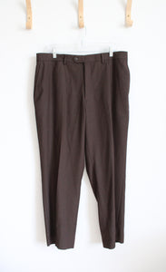 Stafford Brown Dress Pants | 38X29