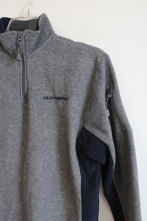 Old Navy Gray Fleece 1/4 Zip Pullover | 14