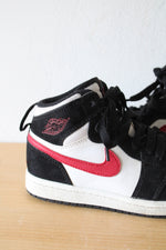 Nike Air Jordan 1 Retro Red Black & White High-Top Sneakers | Youth Size 1