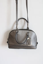 Coach Metallic Silver Mini Sierra Crossbody Bag