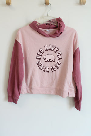 Old Navy Pink Logo Hoodie | Youth XL (14/16)