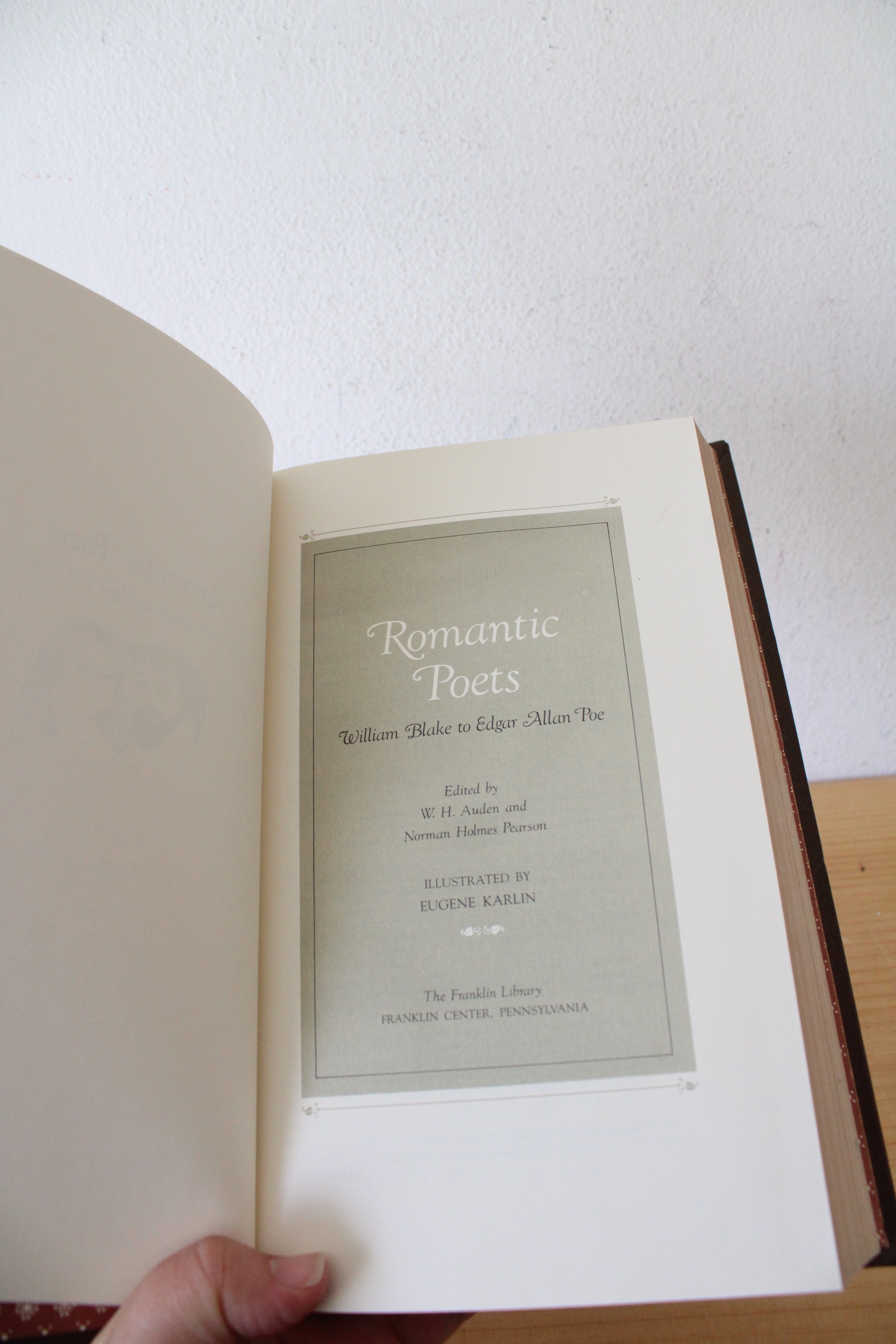 Romantic Poets William Blake To Edgar Allan Poe Franklin Library