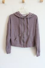 Hippie Rose Dusty Purple Zip Up Hoodie | XS (10/12)