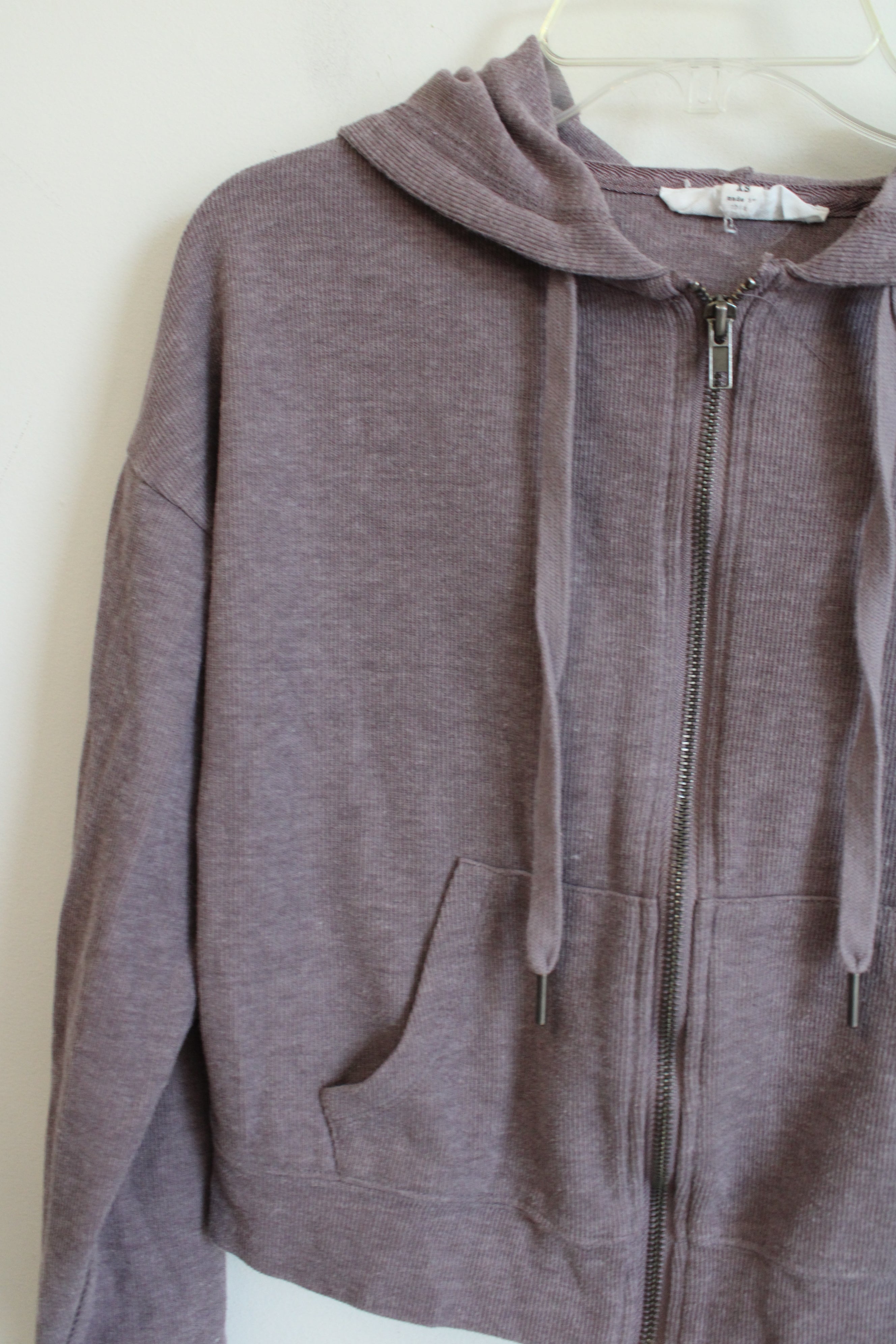 Hippie Rose Dusty Purple Zip Up Hoodie | XS (10/12)