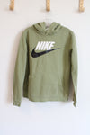 Nike Green Logo Hoodie | Youth L (14/16)