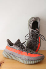 Adidas Yeezy Boost 350 Beluga Gray & Orange Sneakers | Size 13