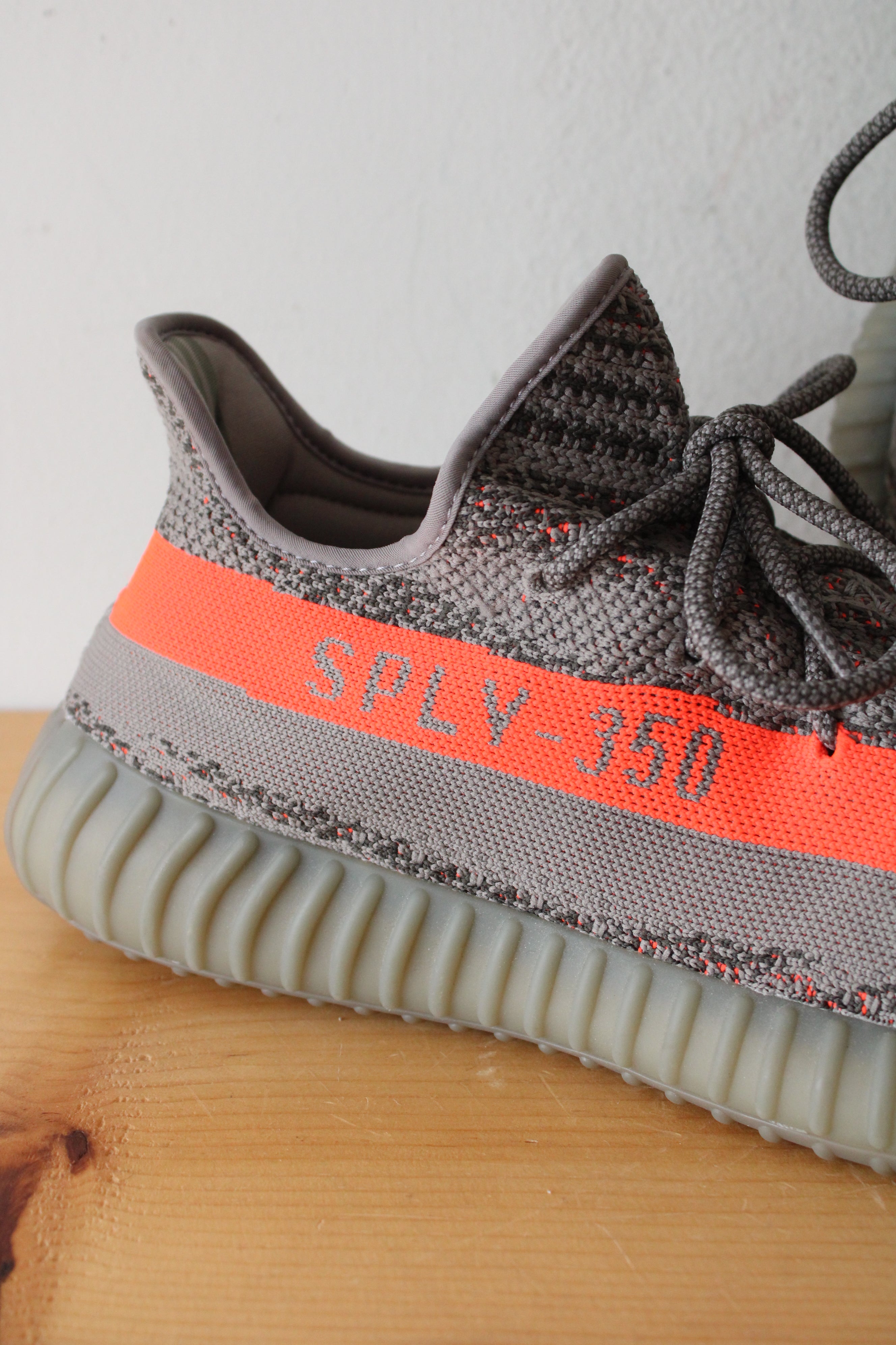 Adidas Yeezy Boost 350 Beluga Gray & Orange Sneakers | Size 13