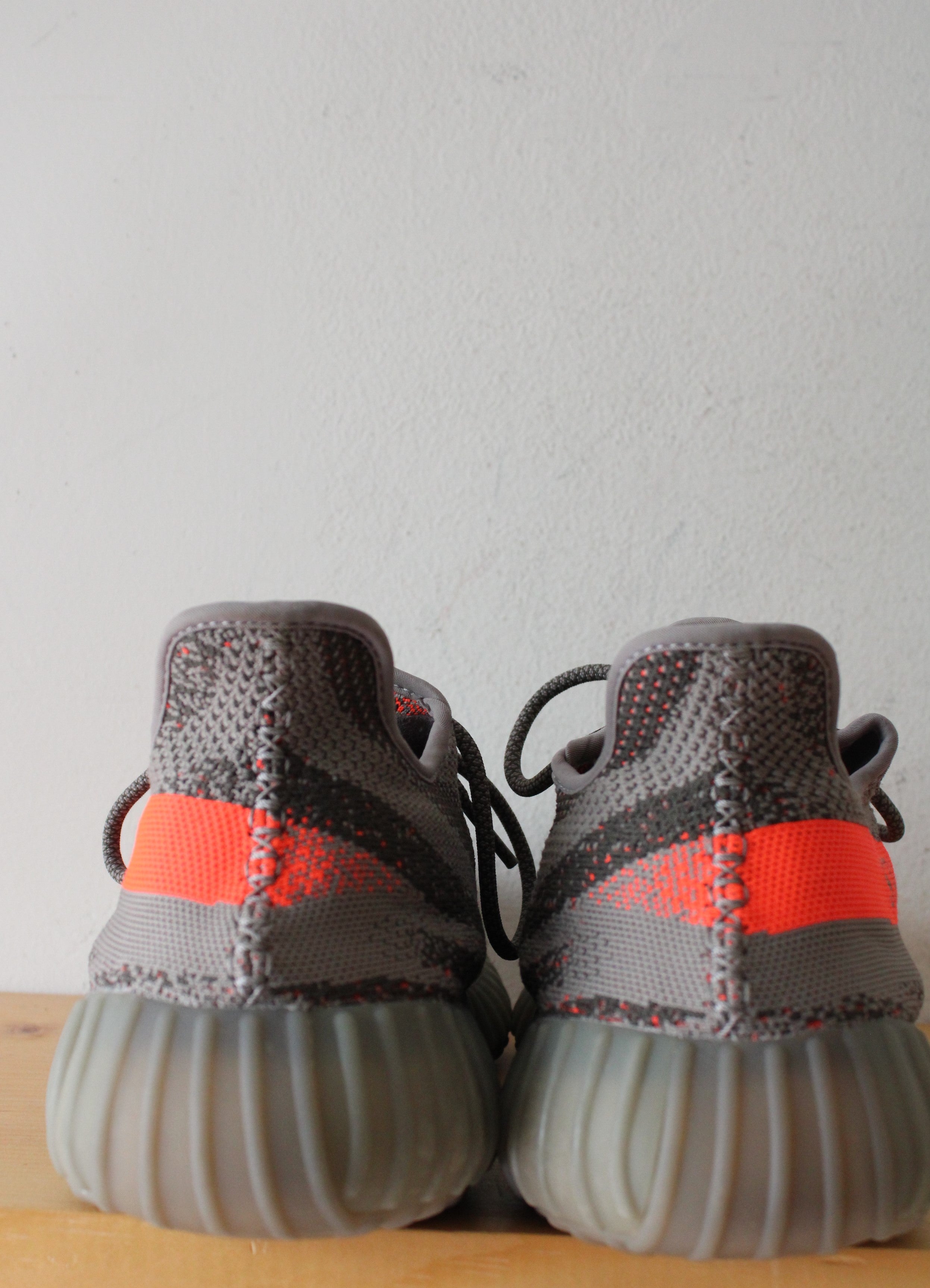 Adidas Yeezy Boost 350 Beluga Gray & Orange Sneakers | Size 13