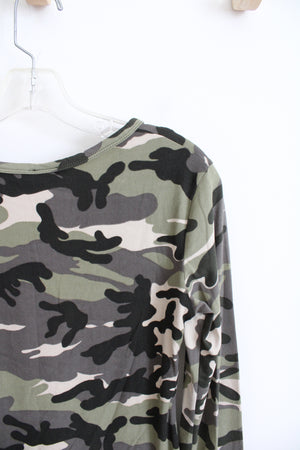 Rue21 Long Sleeved Camouflage Shirt | S