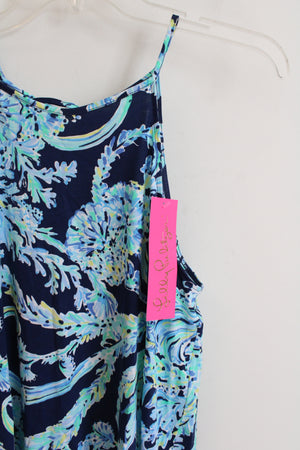 NEW Lilly Pulitzer High Tide Scuba Doo Halter Neck Dress | S