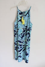 NEW Lilly Pulitzer High Tide Scuba Doo Halter Neck Dress | S