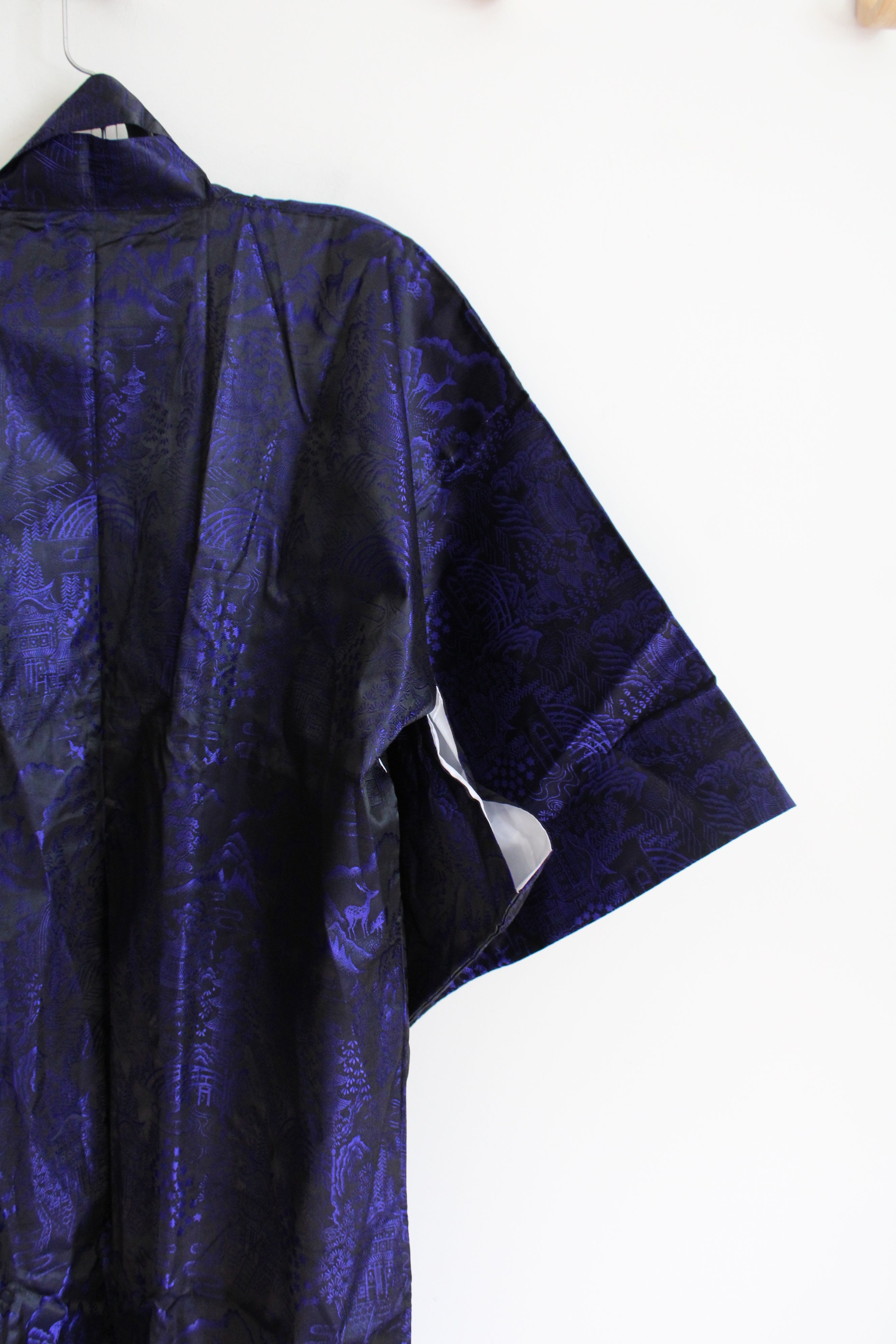 Joli Japanese Blue & Black Kimono | S/M