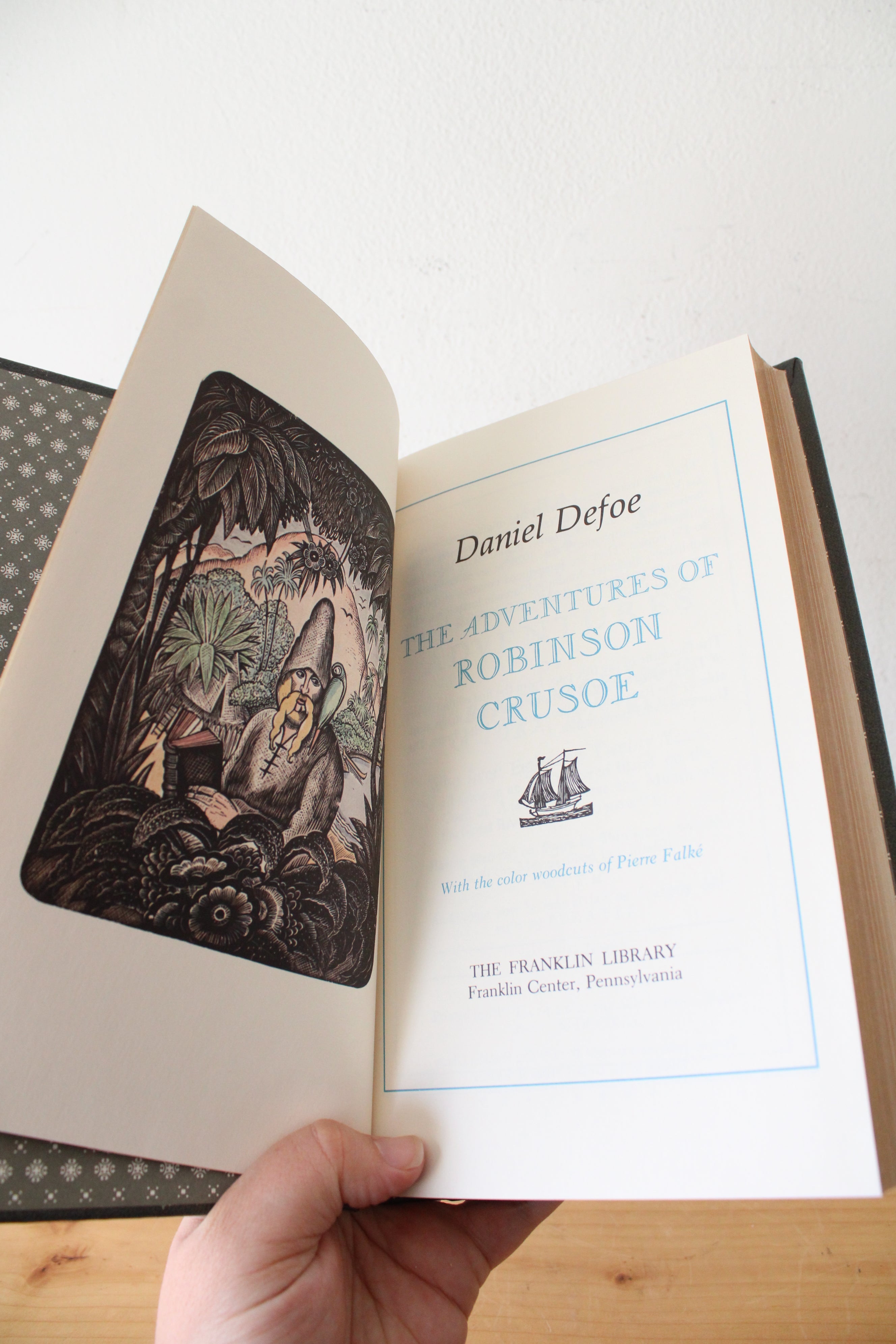 The Adventures Of Robinson Crusoe By Daniel Defoe Franklin Library