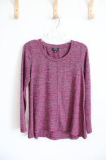 Jones New York Pink Heathered Long Sleeved Top | S