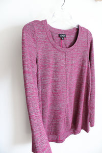 Jones New York Pink Heathered Long Sleeved Top | S