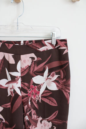 Chico's Brown & Pink Loose Flowy Pants | 0R