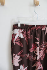Chico's Brown & Pink Loose Flowy Pants | 0R