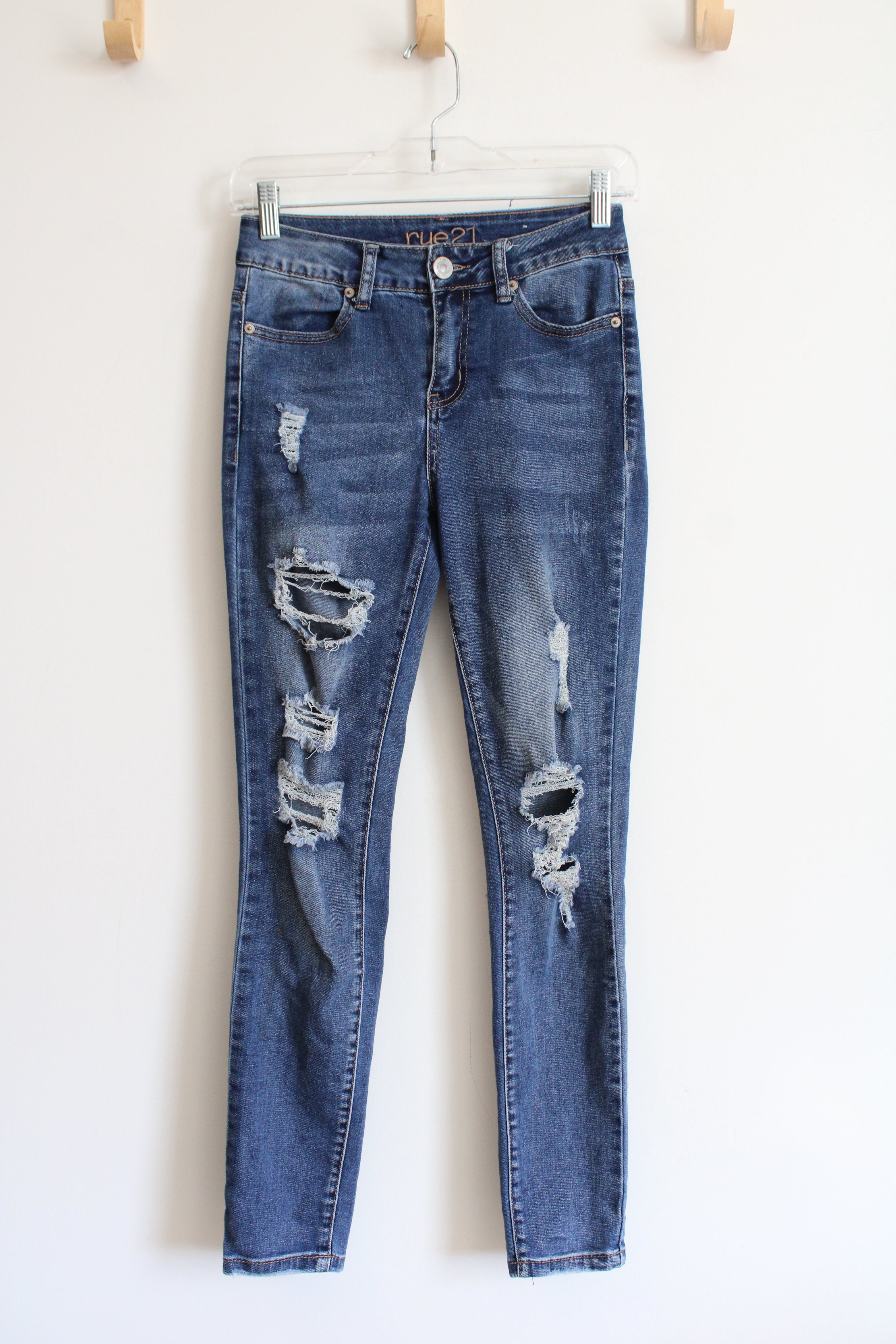 Rue 21 High-Rise Distressed Jeggings | 0