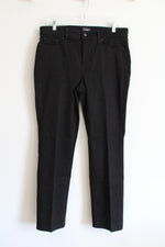 NYDJ Marilyn Straight Black Jeans | 12