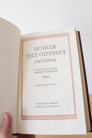 The Odyssey By Homer Franklin Library