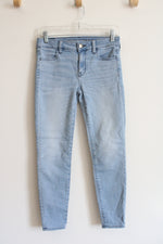 American Eagle Super Stretch Light Wash Skinny Jeans | 4 Short