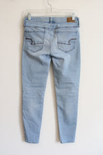 American Eagle Super Stretch Light Wash Skinny Jeans | 4 Short