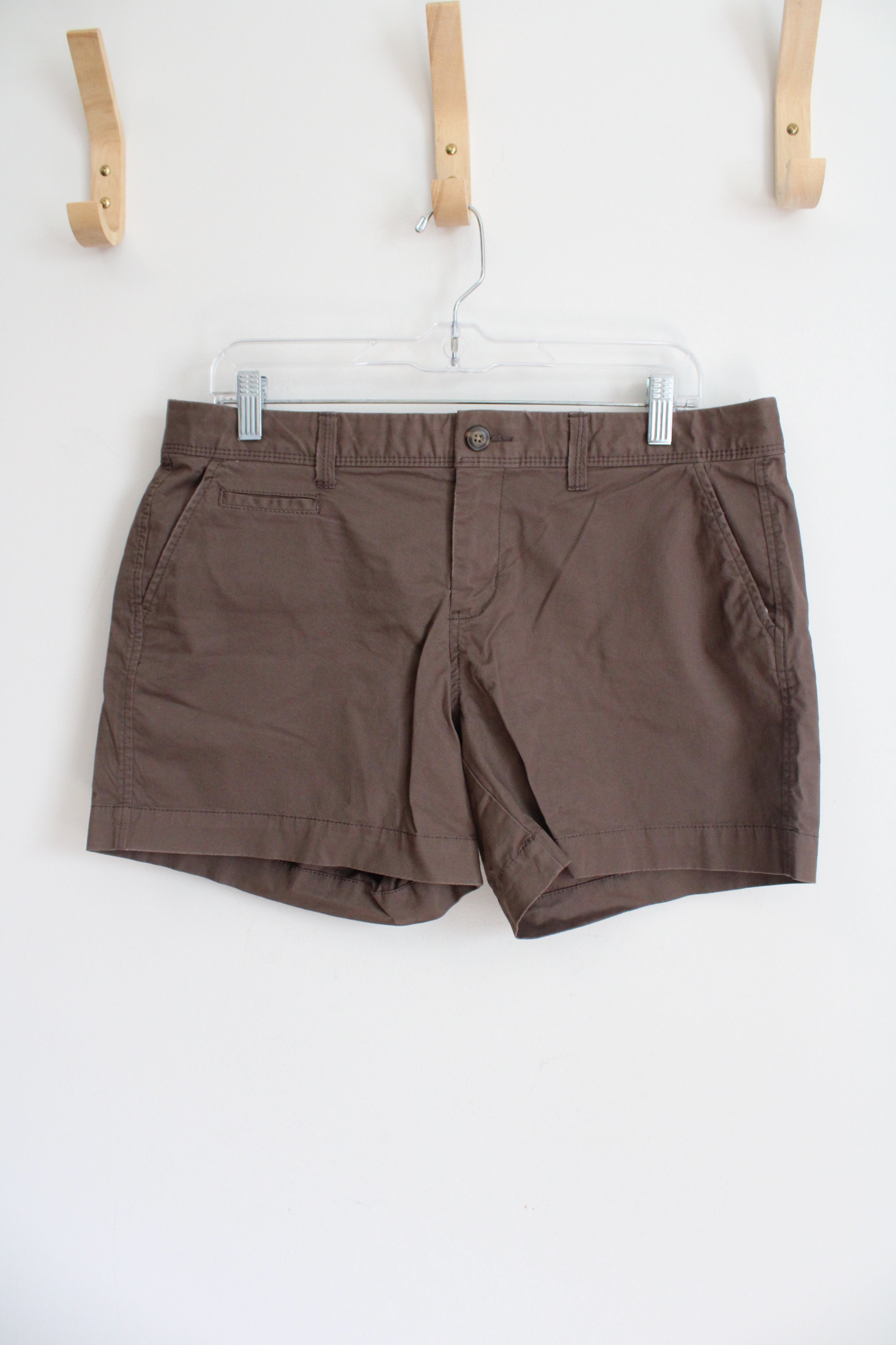 Old Navy Low Rise Perfect 5" Brown Khaki Shorts | 12