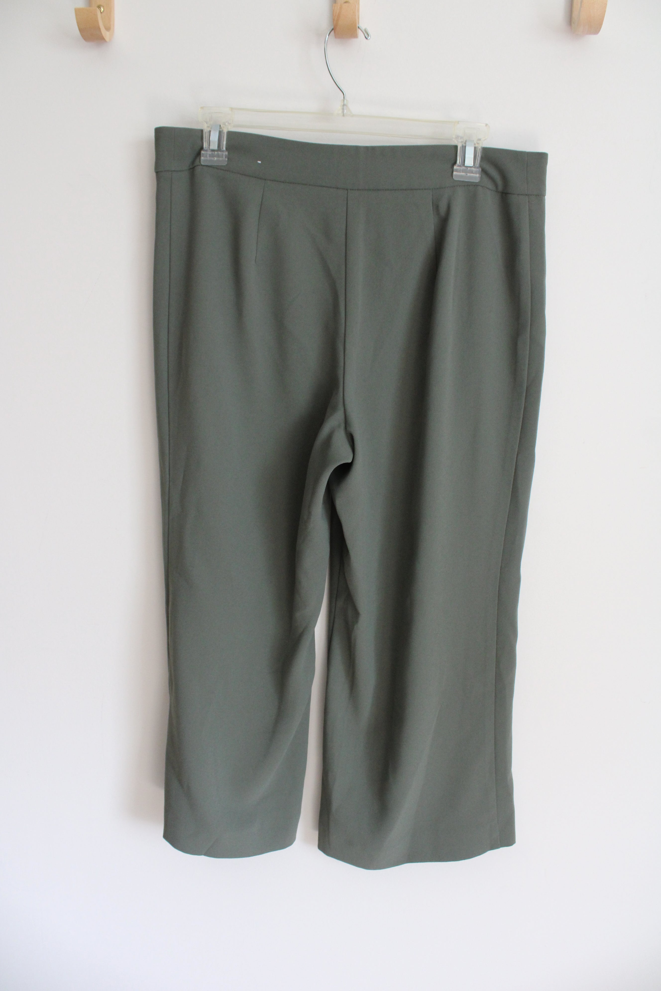 Ann Taylor Sage Green Loose Capri Pants | 8 Petite