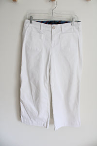 One 5 One White Capri Pants | 8