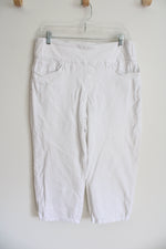 Gloria Vanderbilt All-Around Slimming Effect Amanda White Capri Pants | 12