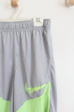 Nike Gray & Green Athletic Shorts | Youth XL (18/20)