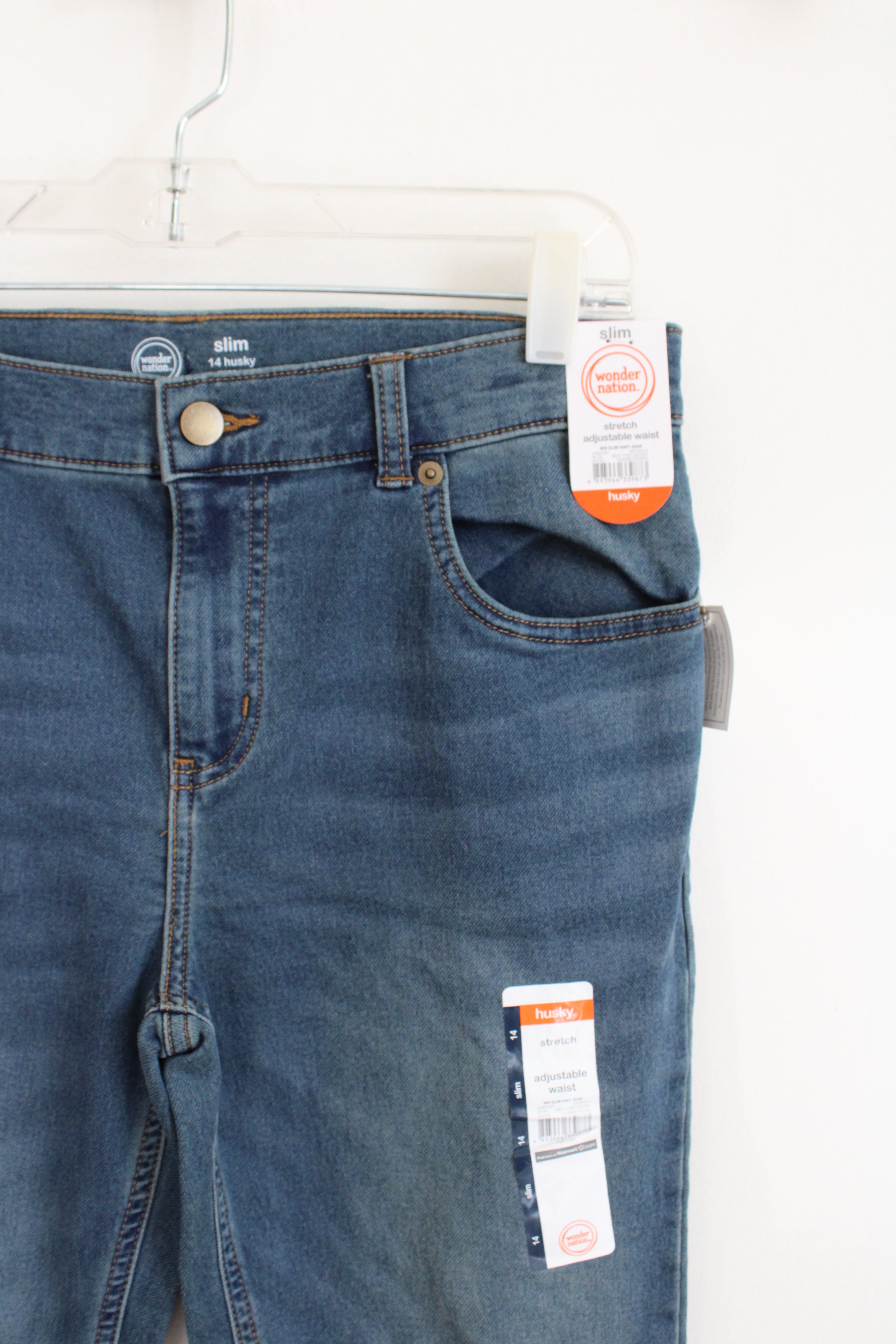 NEW Wonder Nation Slim Adjustable Waist | Youth 14 Husky