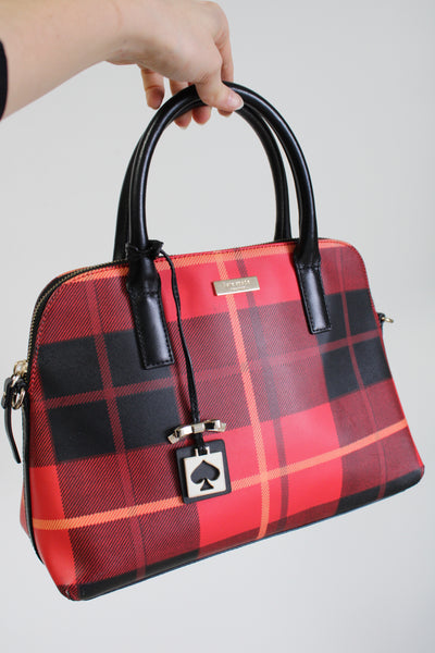 Kate Spade Red Plaid Purse - $38 (74% Off Retail) - From Isabella