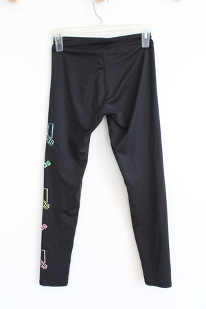 Adidas Black Athletic Leggings | Youth L (14)