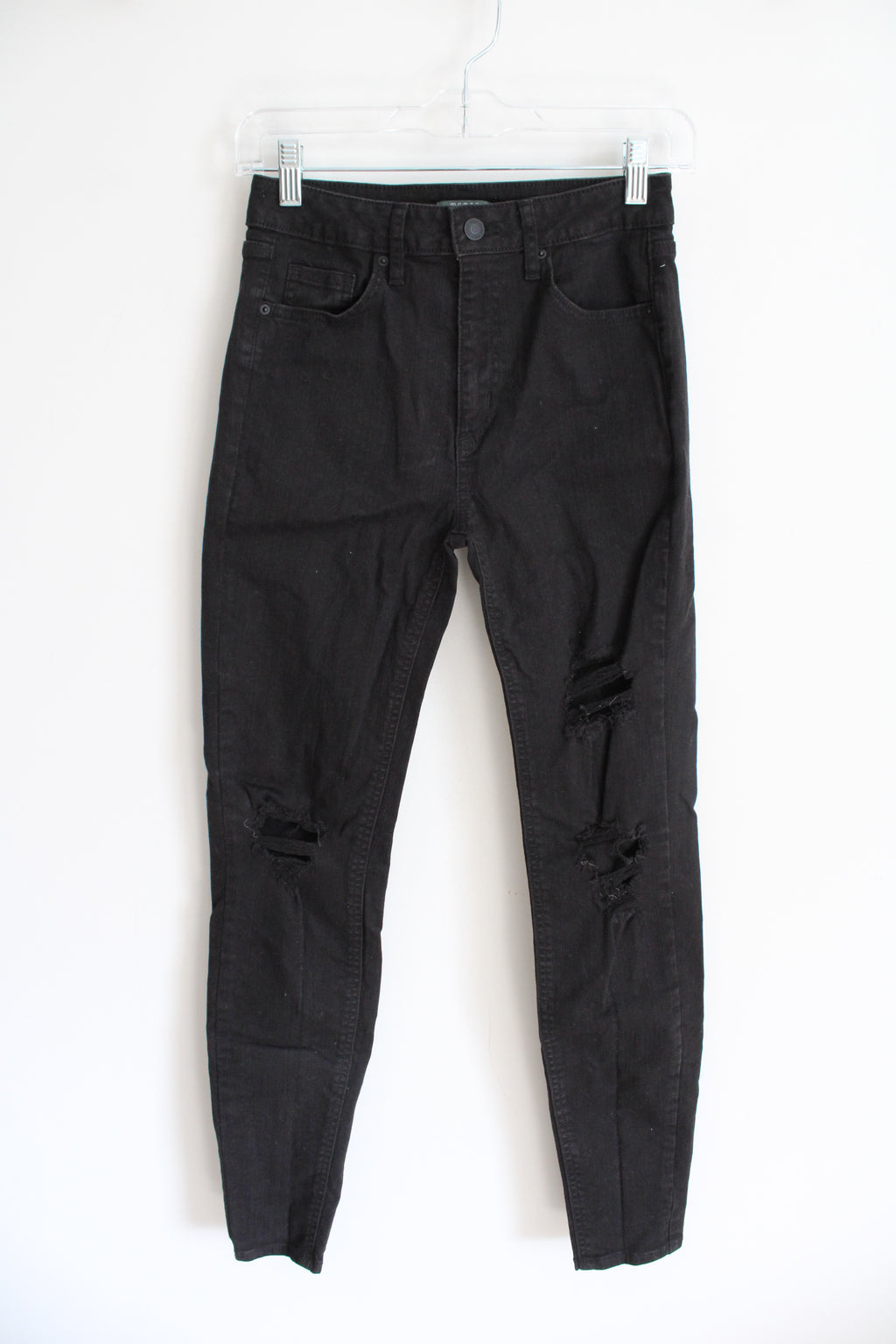 Wild Fable Highest Rise Skinny Distressed Black Jeans | 0