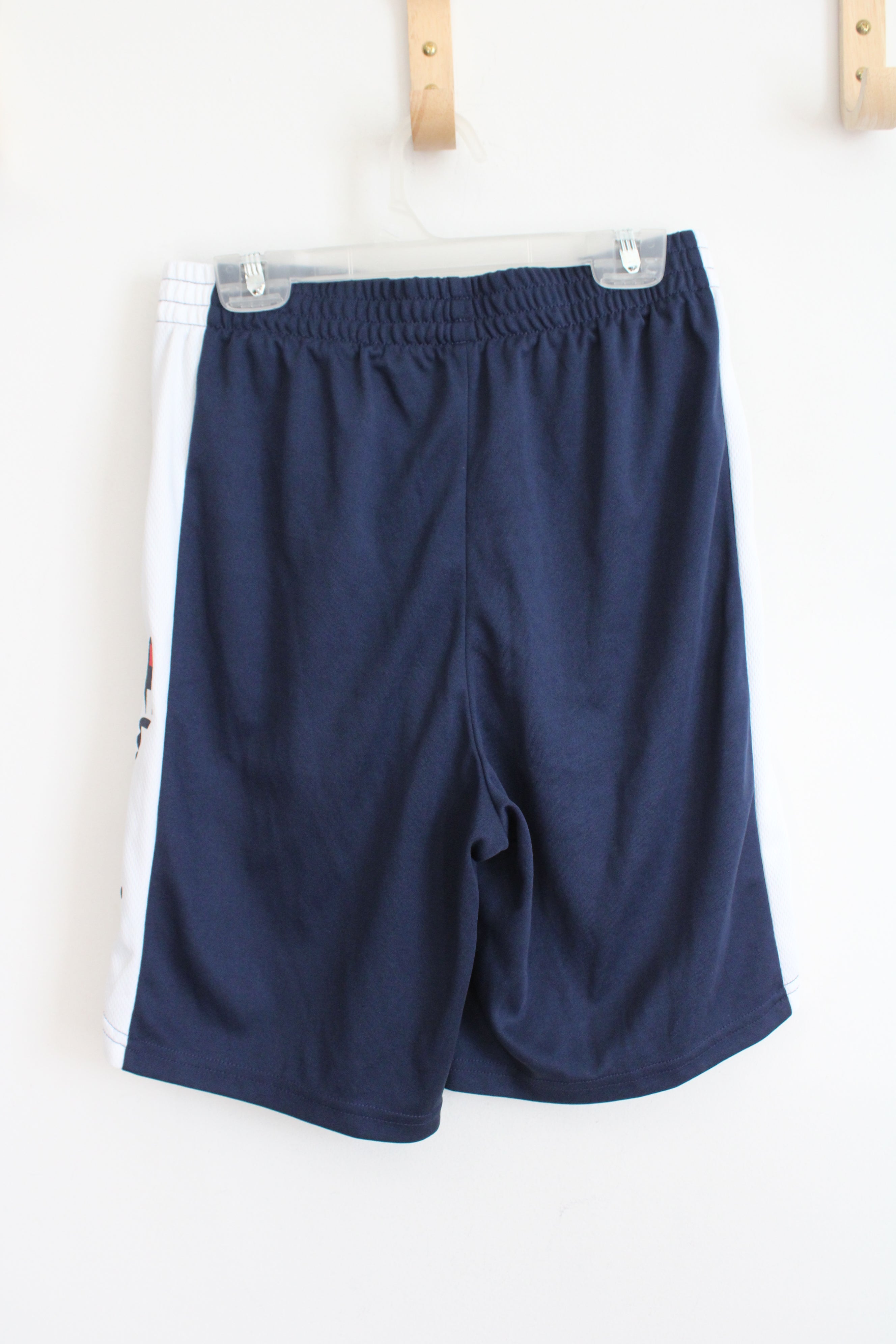 Champion Navy & White Athletic Shorts | Youth L (14/16)