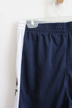 Champion Navy & White Athletic Shorts | Youth L (14/16)