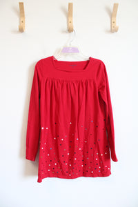 Lands' End Red Sequined Dress | Youth M (10/12)