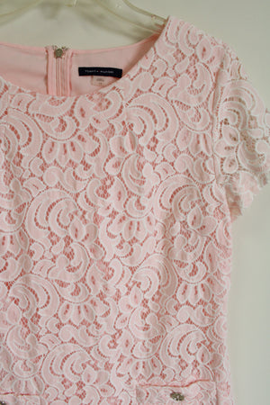 Tommy Hilfiger Pink Lace Dress | 12