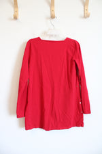 Lands' End Red Sequined Dress | Youth M (10/12)