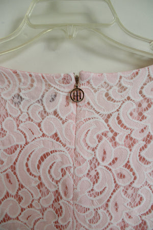 J.Jill Pink Linen Paisley Skirt