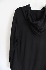 Ginkana Black Hoodie Layered Top | L