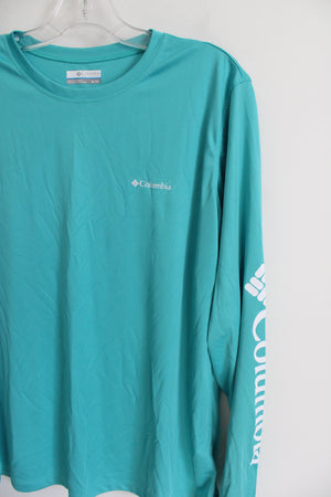 Colombia Turquoise Athletic Long Sleeved Top | XL