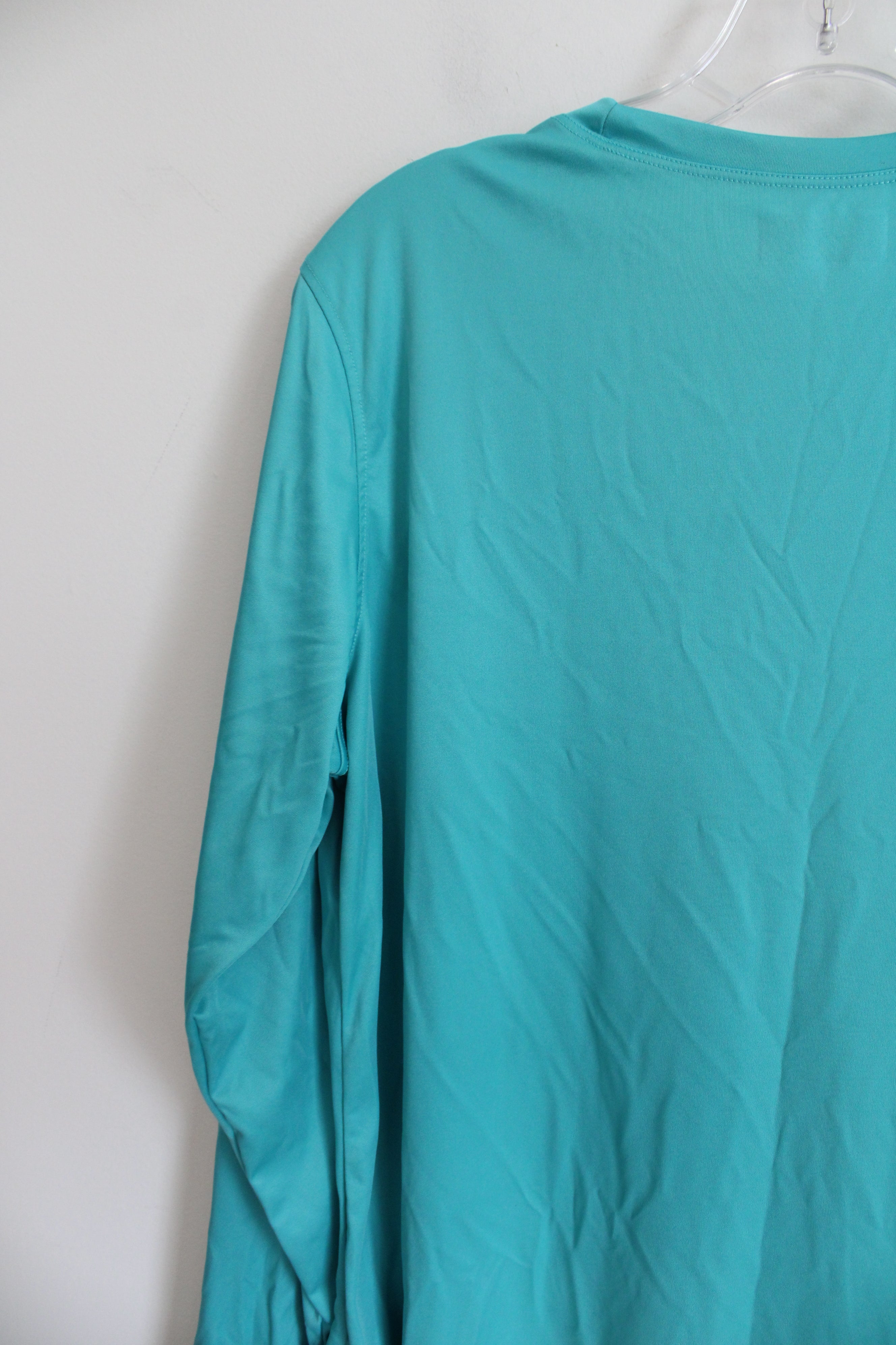 Colombia Turquoise Athletic Long Sleeved Top | XL