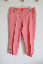 Ruby Rd. Light Pink Capri Pants | 10