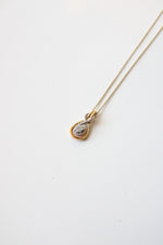 Two-Toned Gold Infinity Pendant Necklace