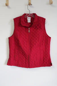 Scandia Woods Hot Pink Quilted Zip Up Vest | M