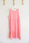 NEW Old Navy Pink & White Polka Dot Cotton Dress | Youth XL (14/16)