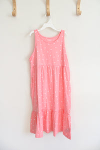 NEW Old Navy Pink & White Polka Dot Cotton Dress | Youth XL (14/16)